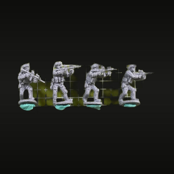 Modern Military Soldiers 4-Figure Set 28mm Tabletop Kit