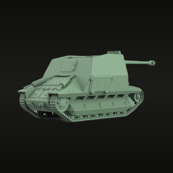 WWII French FCM Tank Destroyer with 40mm Gun 1/72 Resin Vehicle Kit