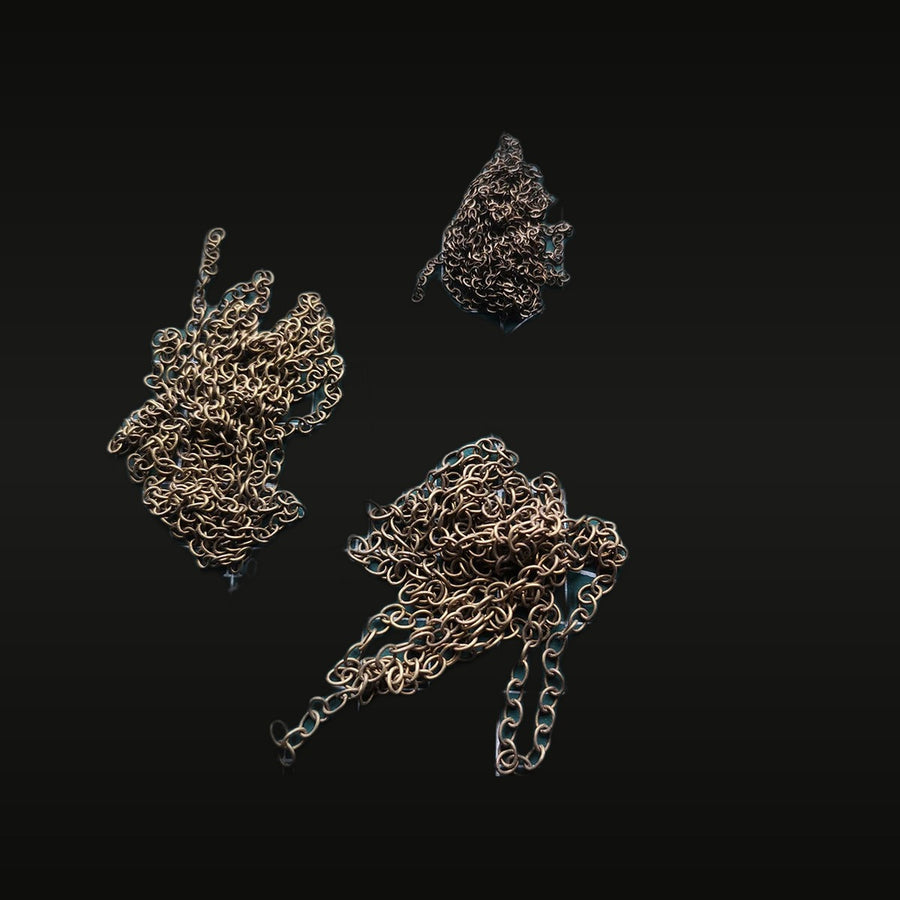 Antique Bronze Anchor Chain Accessories Resin Model Kit - unpainted resin model kit