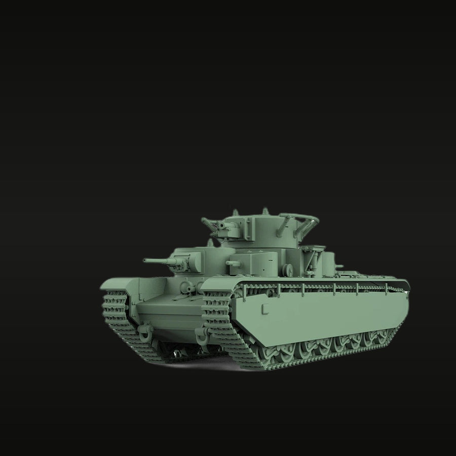 WWII Soviet T-35 Heavy Tank 1/220 Resin Vehicle Kit - unpainted resin model kit