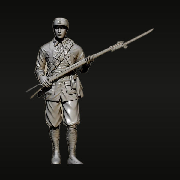 WWII Japanese Soldier with Arisaka Rifle 1/35 Resin Figure Kit