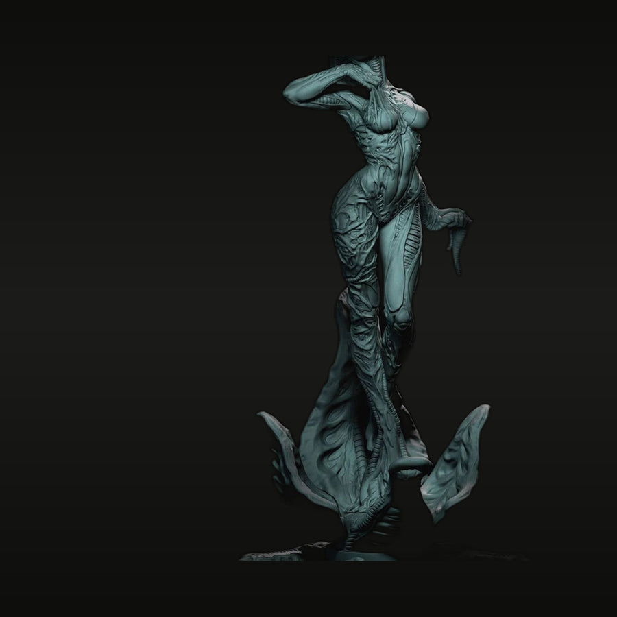Alien Creature Biomechanical Figure 1/24 Resin Model Kit - unpainted resin model kit