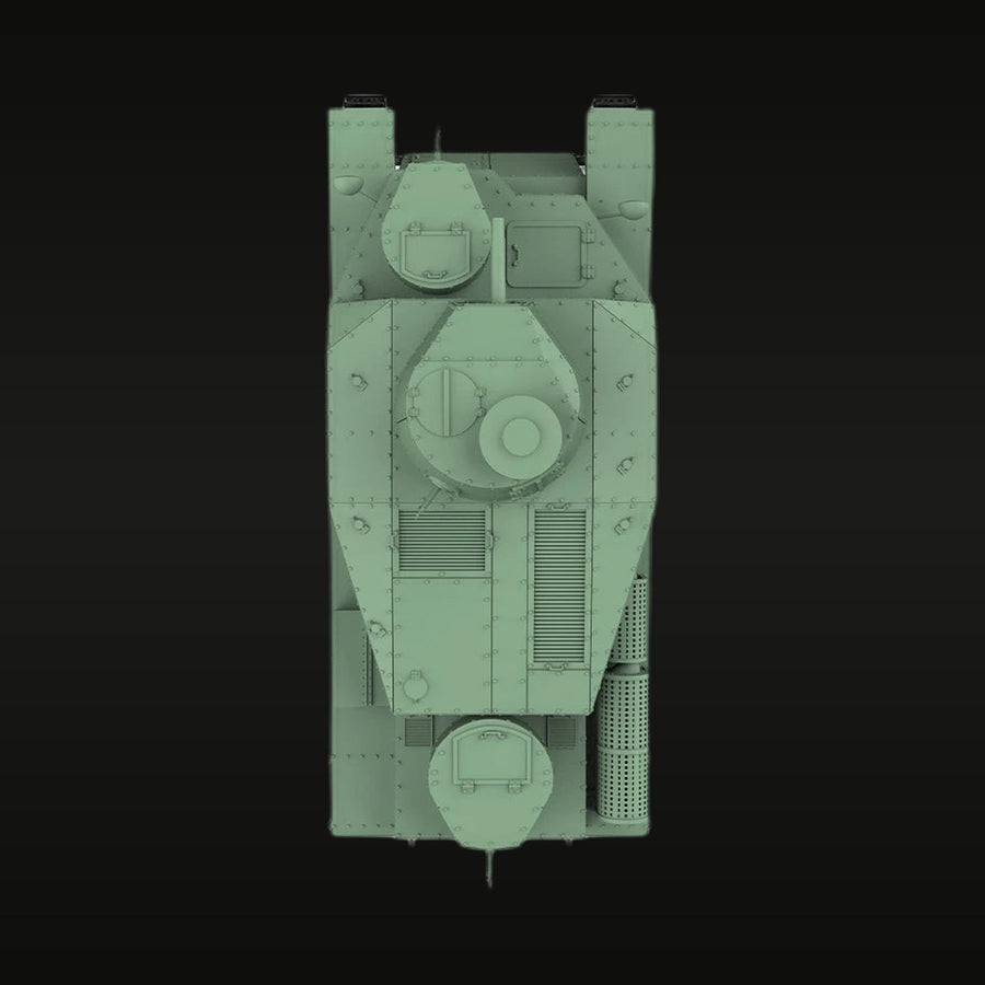 WWII Japanese Type 91 Heavy Tank 1/35 Resin Vehicle Kit - unpainted resin model kit