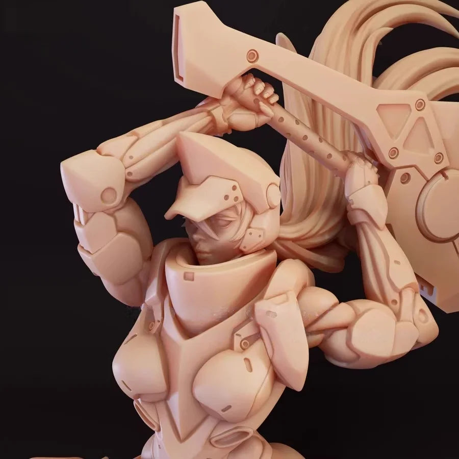 75Mm Cast Resin Model Assembly Kit Royal Guard Female Warrior Model Unpainted