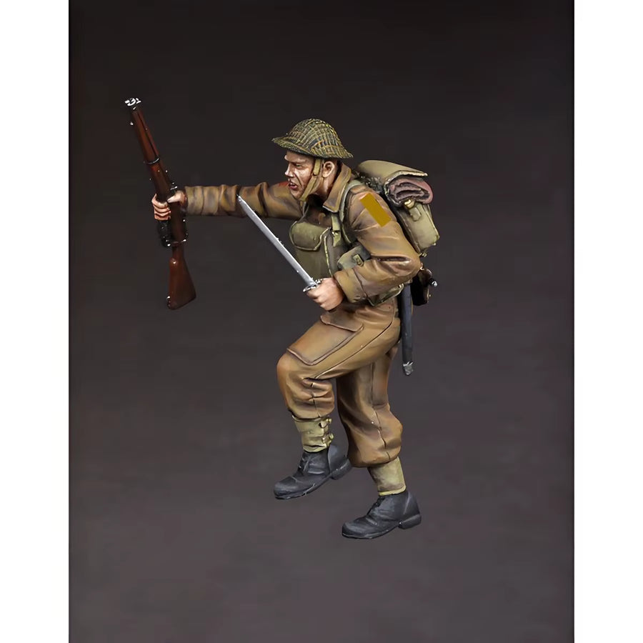 1/35 British Soldier, Resin Soldier Model Kit Diagram GK Unassembled and Unpainted Kit