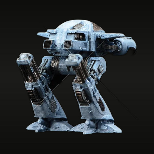 Sci-Fi Bipedal Mecha Walker with Weathering Resin Miniature