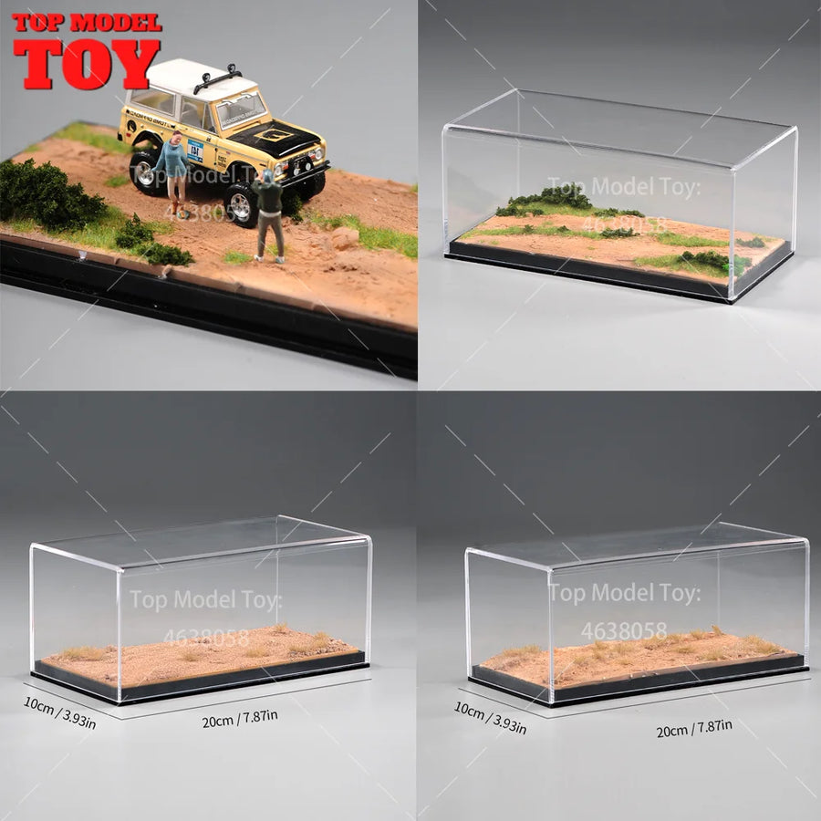 Desert Sandy Terrain Diorama Base 1/64 Resin Model Kit - resin model view 2