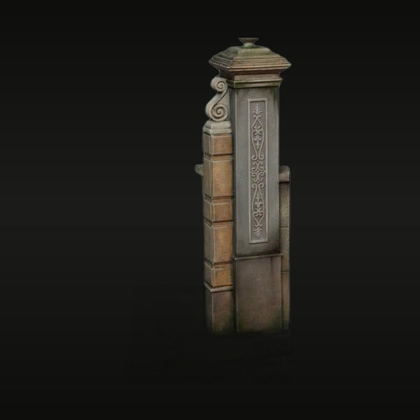 Victorian Street Lamp Post Diorama Base 1/35 Resin Model Kit