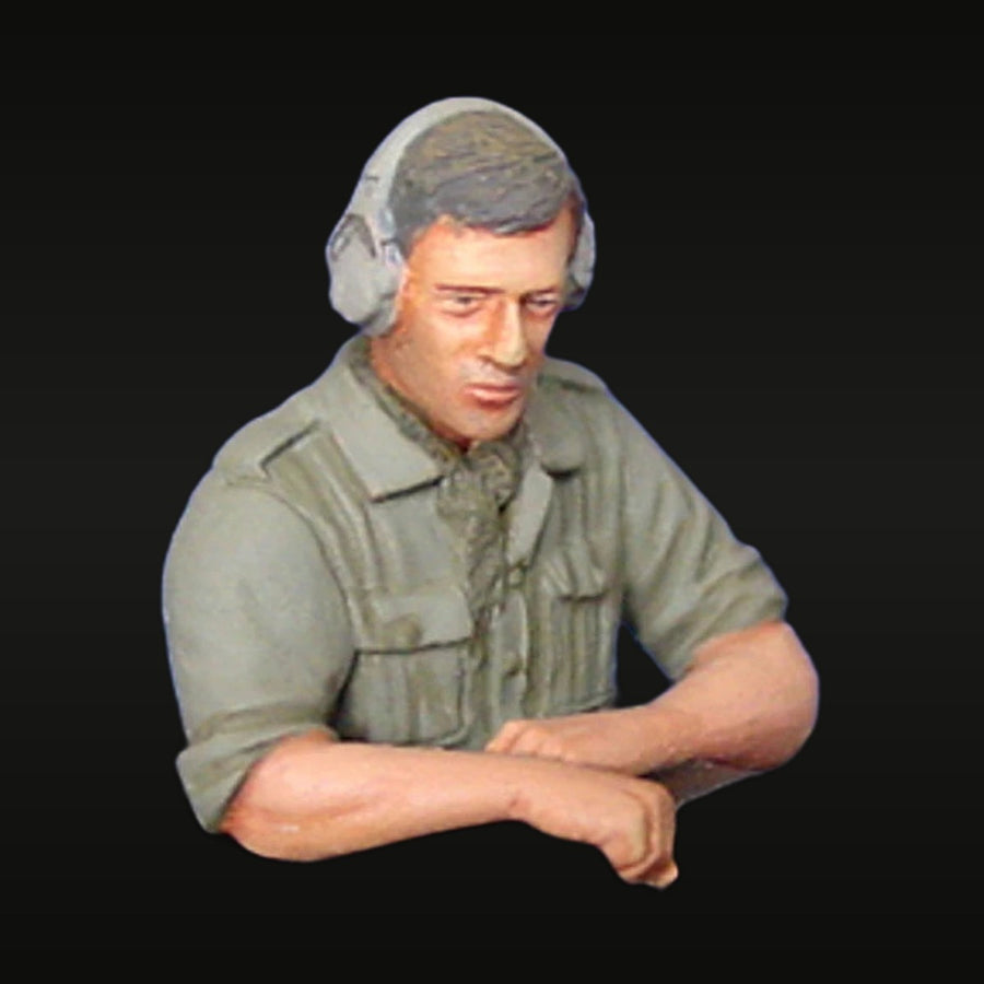 Vietnam War Australian Tank Commander Bust with Headset 1/35 Resin Kit - unpainted resin model kit