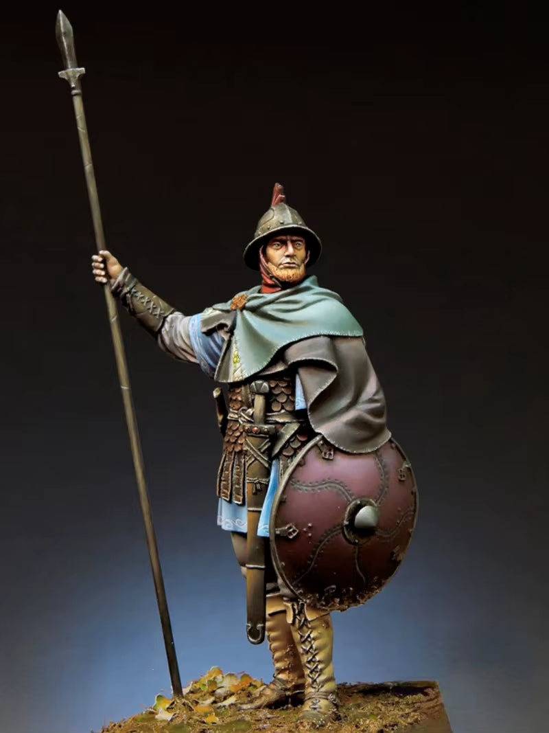 Ancient Roman Infantry Officer Segmented Armor Resin Figure Kit - resin model view 2