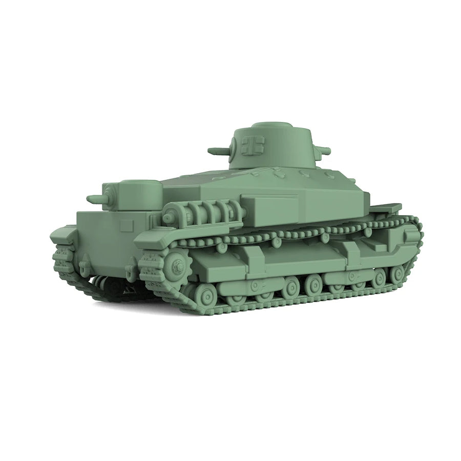 WWII Soviet T-28 Medium Tank 1/87 Resin Vehicle Kit - resin model view 3