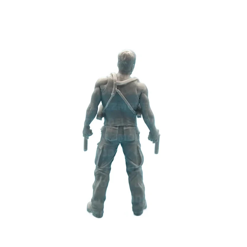 Modern Armed Civilian with Dual Pistols 1/24 Resin Figure Kit - resin model view 2