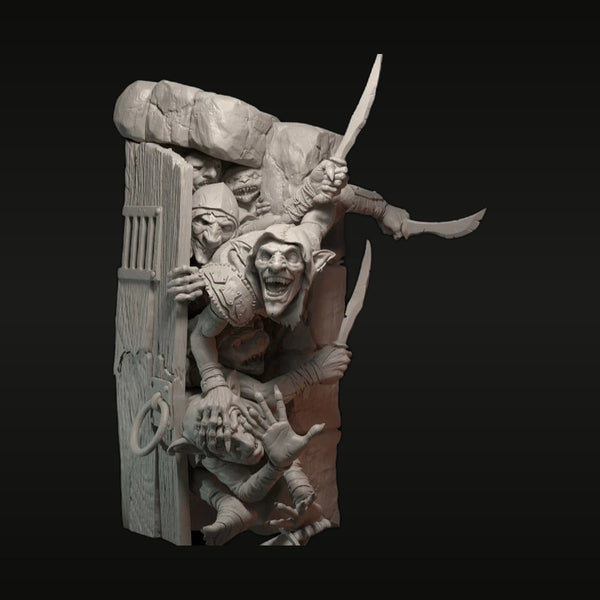 Dungeon Goblins with Tusks 100mm Resin Figure Kit