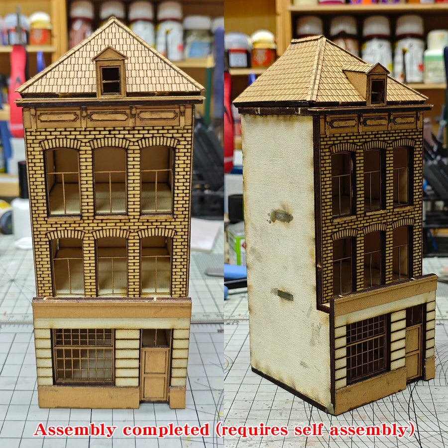 Assembly Architectural Model Sand Table Building Components European Rural Buildings Diorama Train Railway Scale Model Kit 1/87