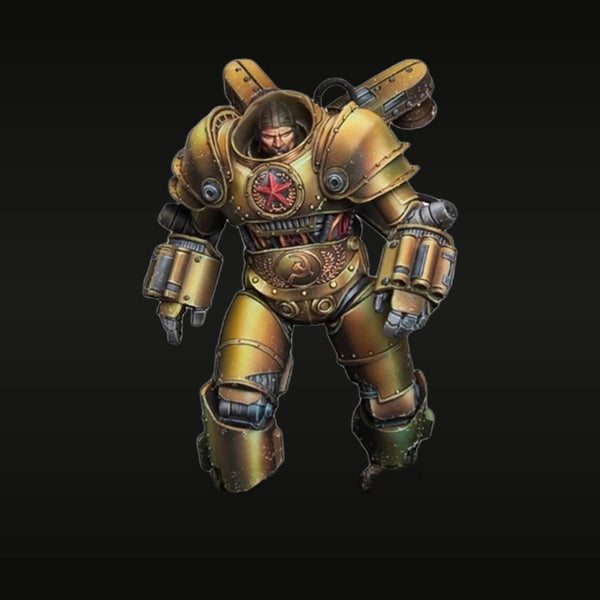 Steampunk Brass Exoskeleton Suit Male Pilot 1/24 Resin Figure Kit