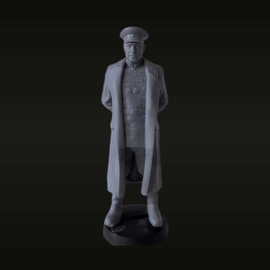 Soviet Marshal with Military Overcoat 1/35 Resin Figure - unpainted resin model kit