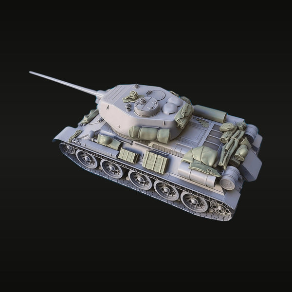 WWII Soviet T-34/85 Medium Tank with Crew 1/35 Resin Vehicle Kit