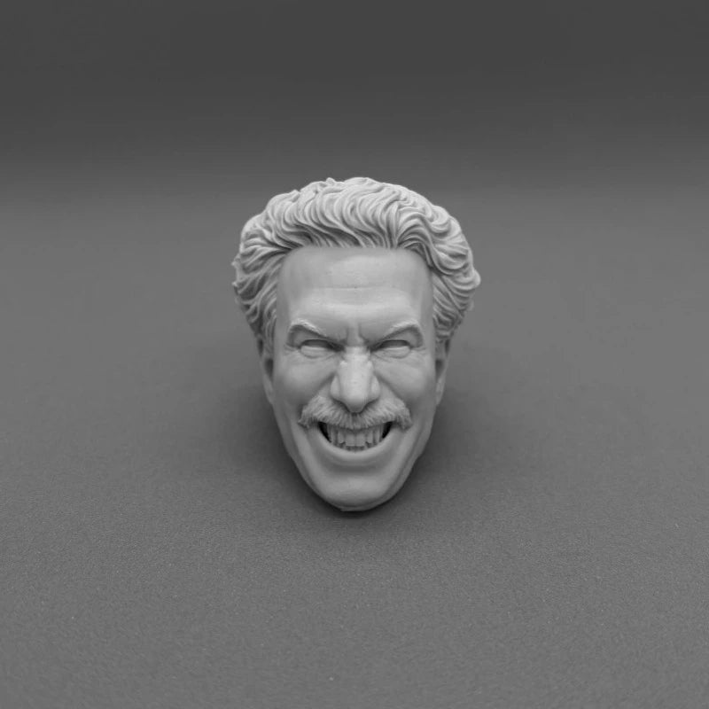 Male Character Head with Pompadour Hairstyle 1/6 Resin Bust Kit - resin model view 5