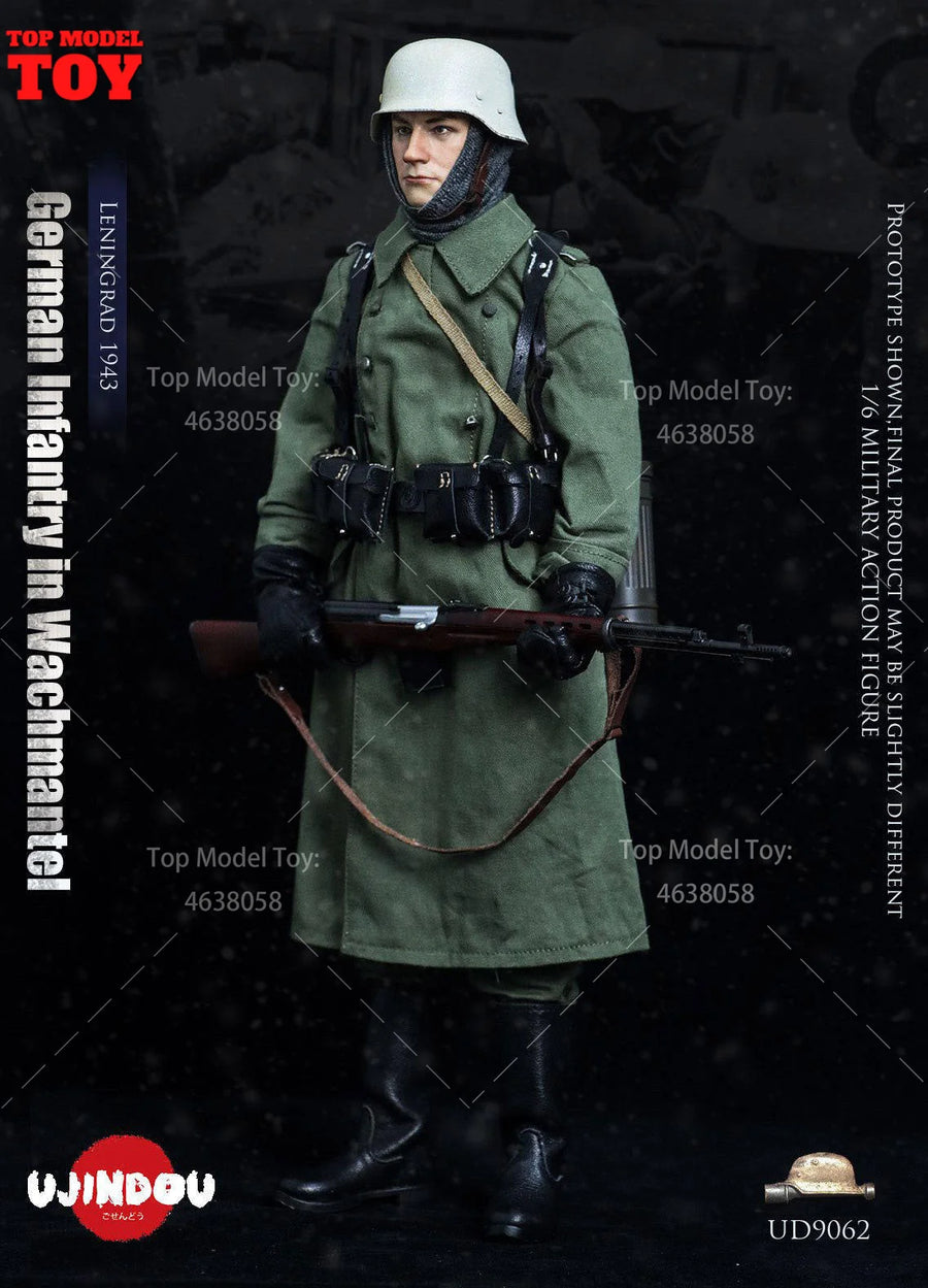 WWII German Infantry Soldier 1/6 Scale Resin Figure Kit - 1/6 resin model view 2