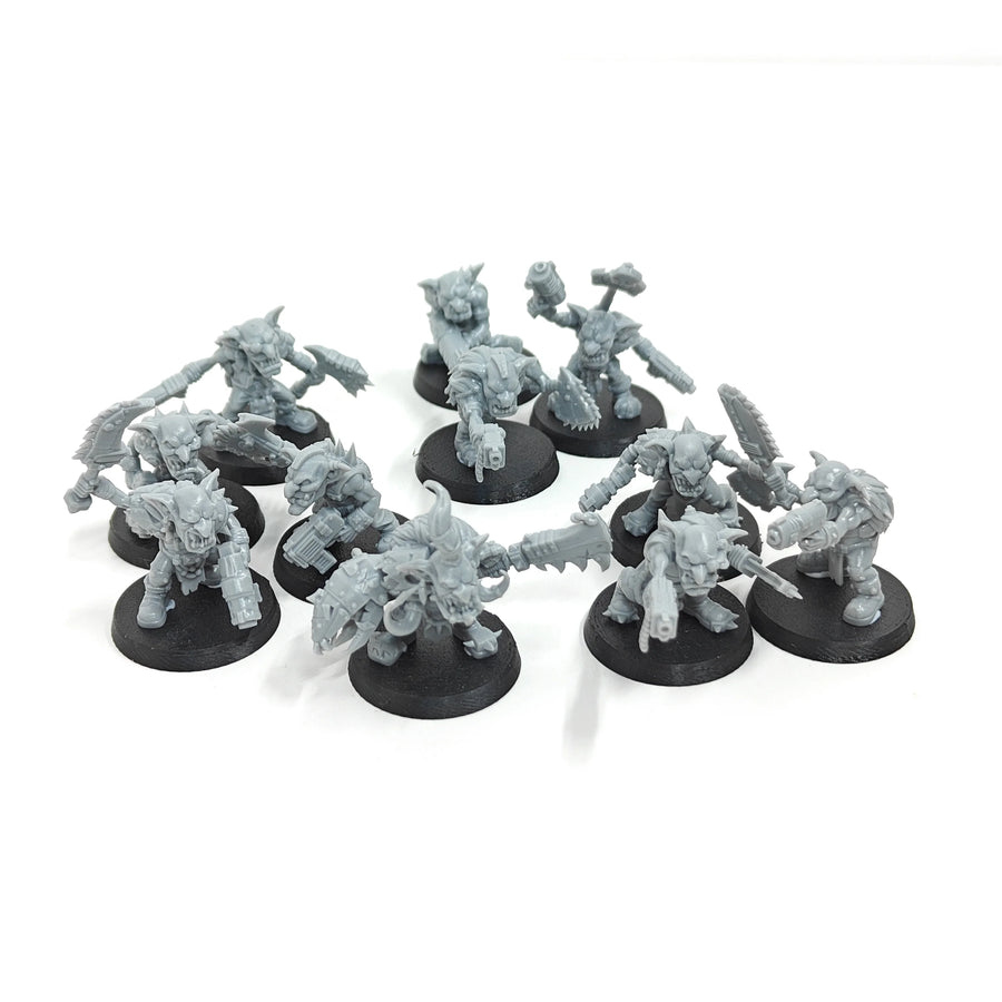 Goblin Orc Warriors 11-Figure Army Set 28mm Resin Figures Kit - 28mm resin model view 2