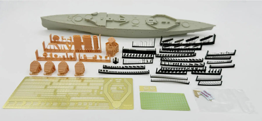 HMS Lion WWI Battlecruiser 1916 1/700 Resin Model Kit - 1/700 resin model view 2
