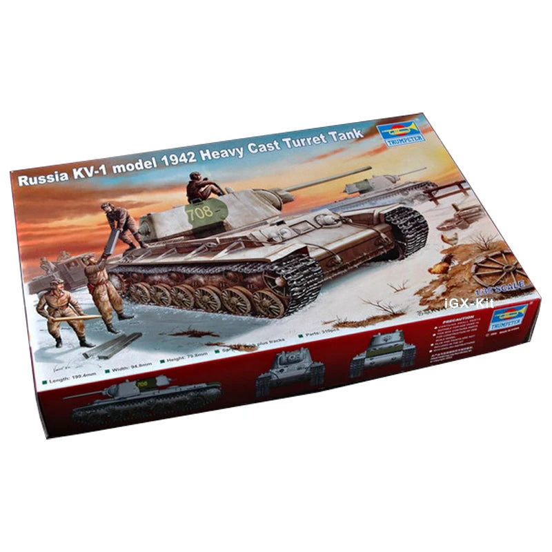 Russian KV-1 Model 1942 Heavy Tank 1/35 Resin Model Kit - 1/35 resin model view 2