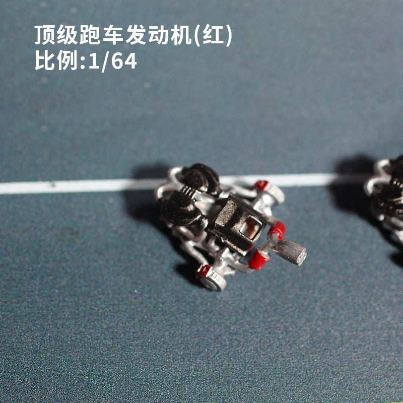 1/64 Scale Racing Car Engine Resin Diorama Display Kit - 1/64 resin model view 3
