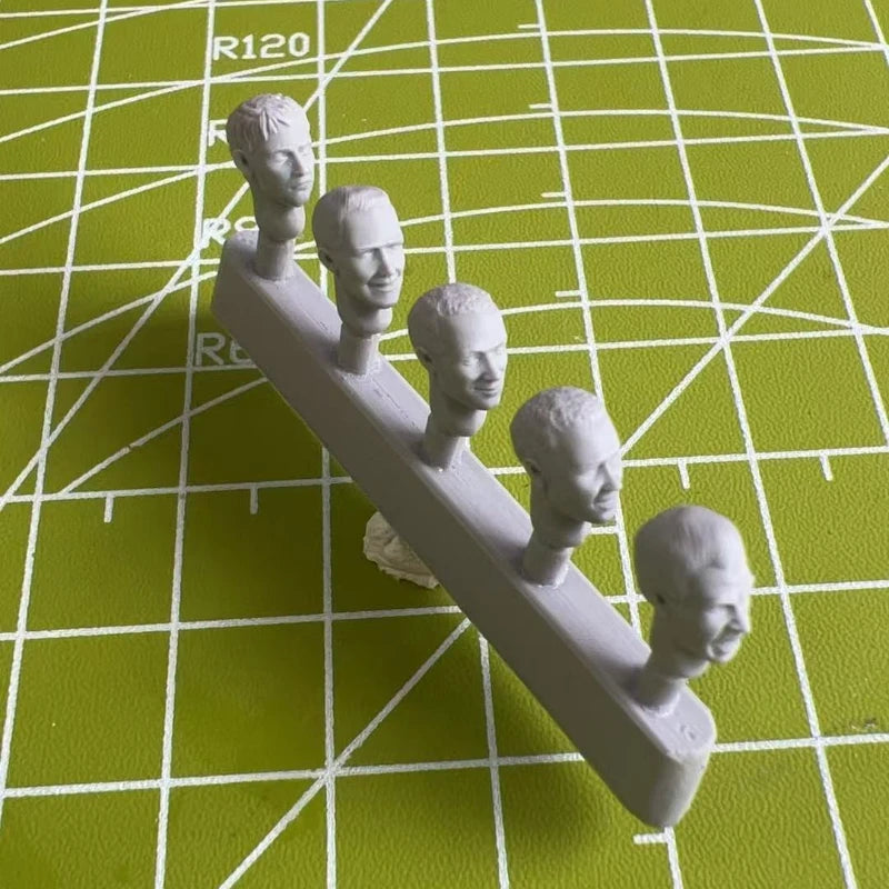 1/35 Scale Military Soldier Head Variants Resin Model Kit - 1/35 resin model view 5