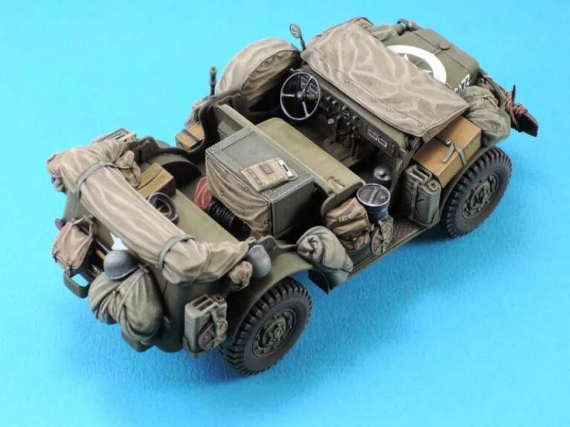 WWII US Military Jeep WC-56/57 Stowage Set 1/35 Resin Kit - 1/35 resin model view 2