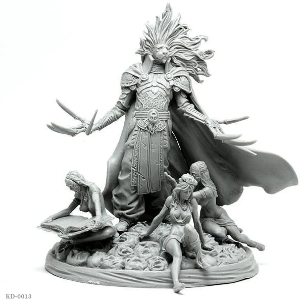 Sorceress with Tentacle Base 75mm Resin Figure Kit - 75mm resin model view 2