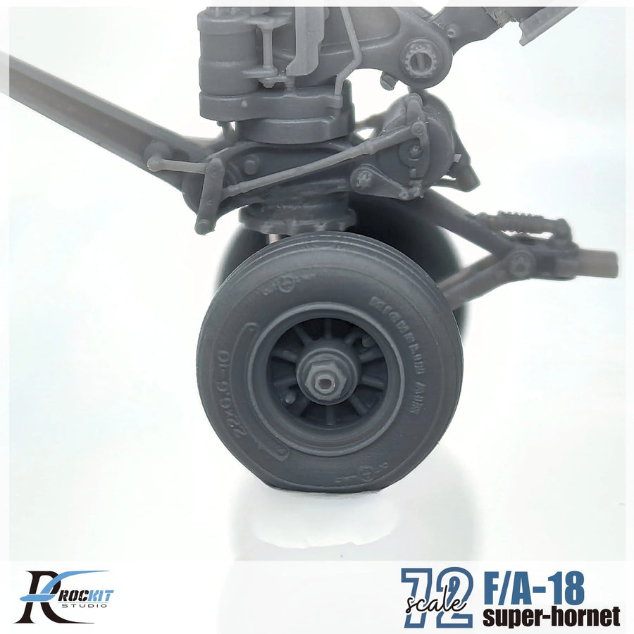 F/A-18 Super Hornet Landing Gear Set 1/72 Scale Resin Model Kit - 1/72 resin model view 3