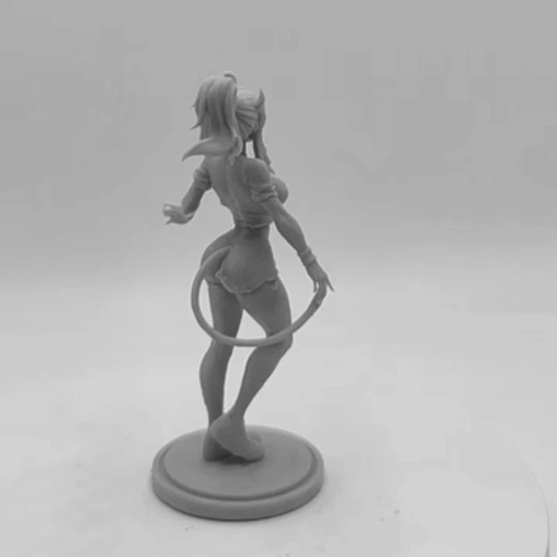 Anime Demon Girl with Tail 1/24 Resin Figure Kit - 1/24 resin model view 3