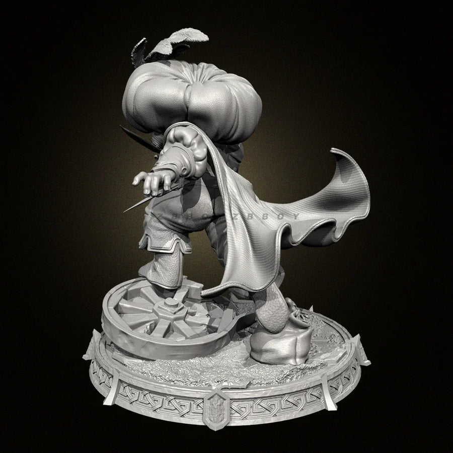 Rat Warrior with Spear 30mm Resin Figure Kit - 30mm resin model view 4