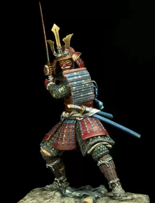 Japanese Samurai Warrior with Katana 75mm Resin Figure Kit - 75mm resin model view 3