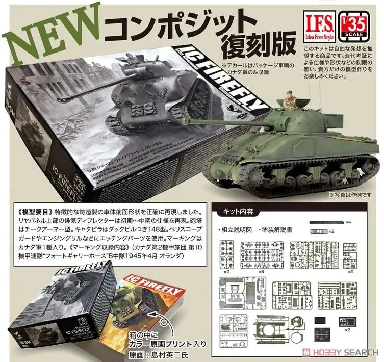 WWII British M4A1 Sherman Firefly Tank 1/35 Resin Model Kit - 1/35 resin model view 2