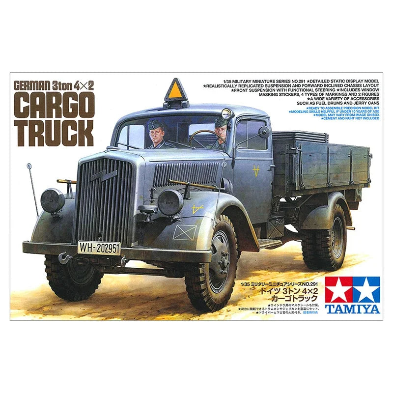 German Opel Blitz 3-Ton 4x2 Cargo Truck 1/35 Resin Model Kit - 1/35 resin model view 2