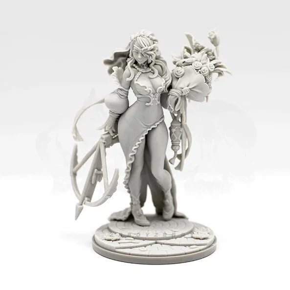Fantasy Archer Warrior Woman 38mm Resin Figure Kit - 38mm resin model view 2