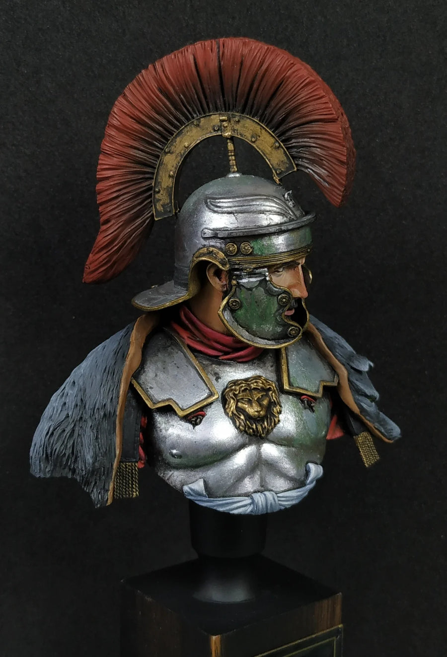 Roman Centurion Commander Resin Bust Figure - 75mm Scale - 75mm resin model view 3