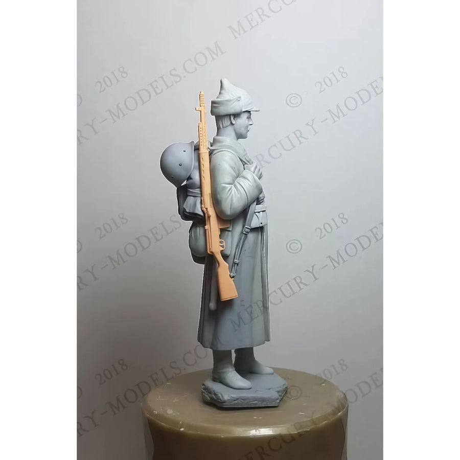 Soviet Red Army Corporal 1941-1942 75mm Resin Figure Kit - 75mm resin model view 4
