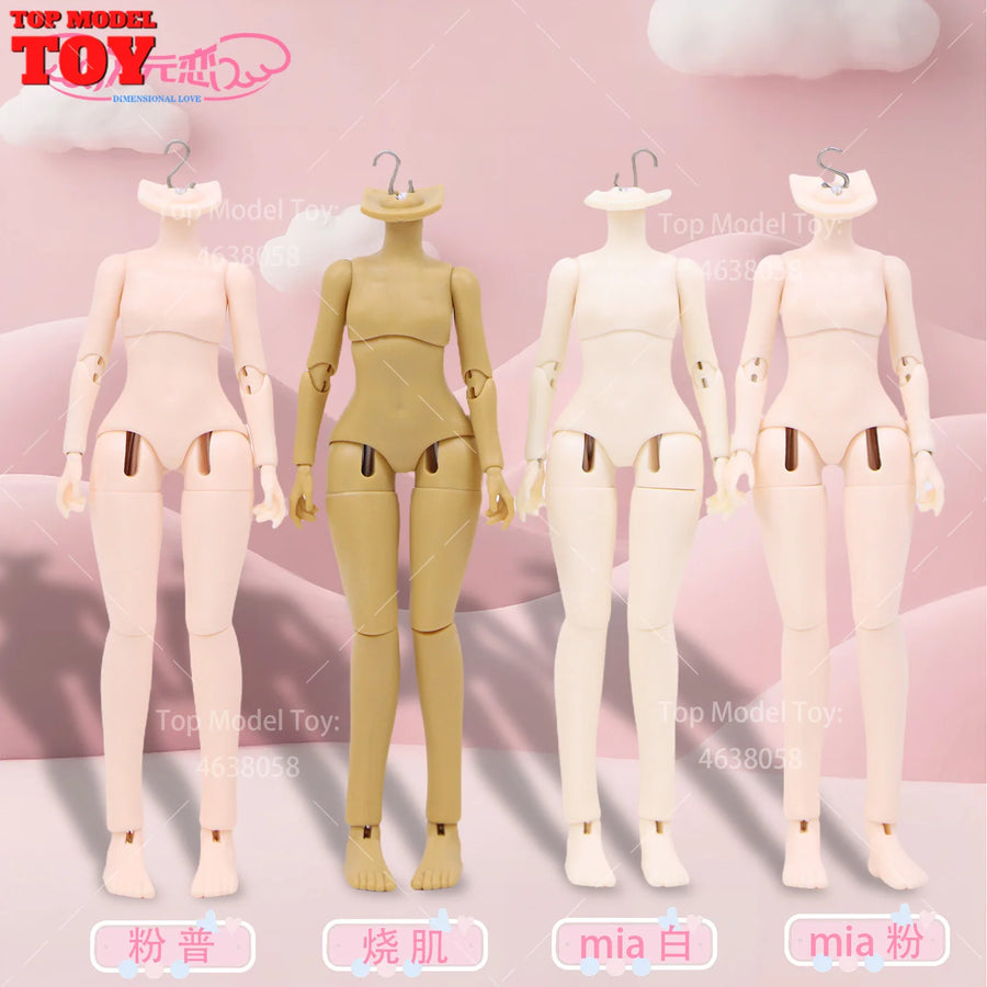 1/8 Scale Articulated BJD Female Resin Figure with Interchangeable Parts - 1/8 resin model view 2