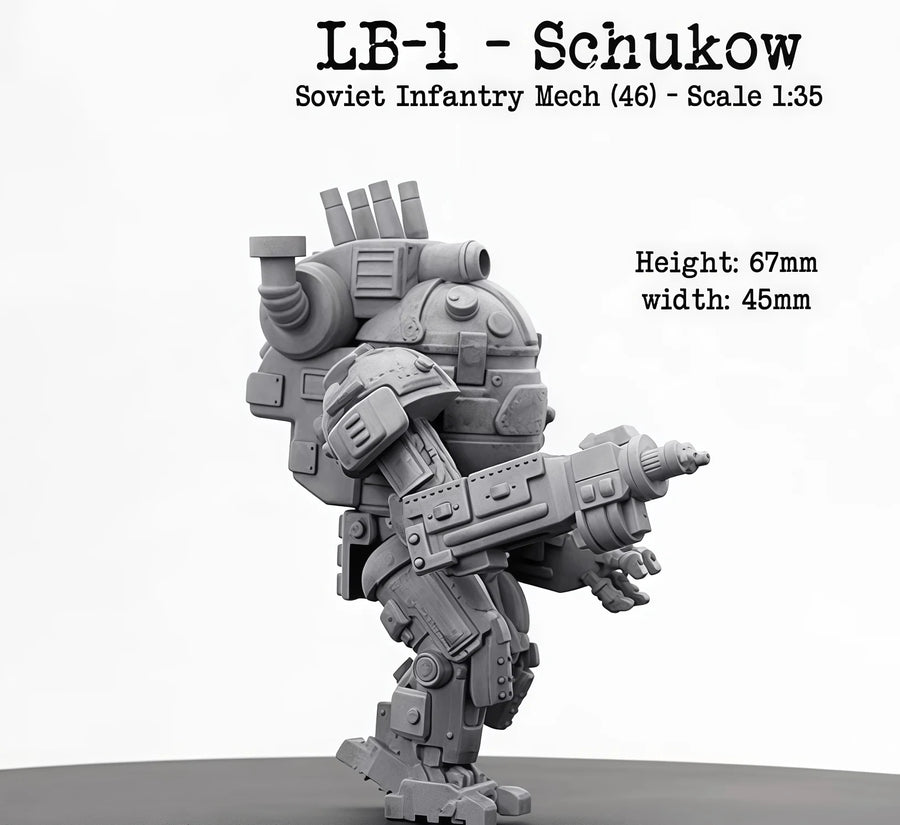 Sci-Fi Combat Walker Mech 1:35 Resin Model Kit - resin model view 2