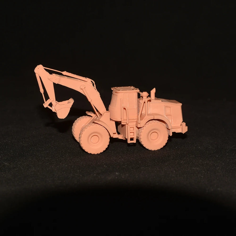 Yao's Studio LYT170D Wheeled Excavator 1/87 Resin Model Kit - resin model view 3