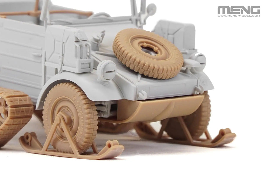 WWII German Kübelwagen Winter Snow Halftrack Conversion 1/35 Resin Vehicle Kit - resin model view 5