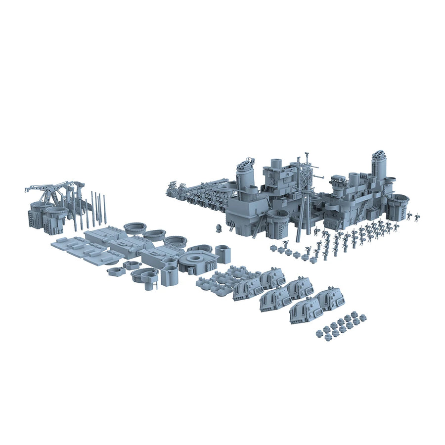 USS Baltimore Heavy Cruiser CA-68 1/700 Resin Model Kit - 1/700 resin model view 3