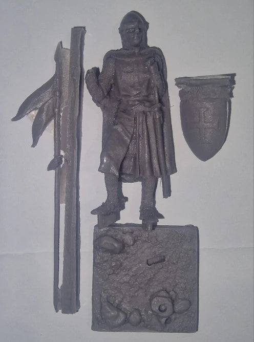 Knights Hospitaller Crusader 54mm Resin Figure Kit - 54mm resin model view 3