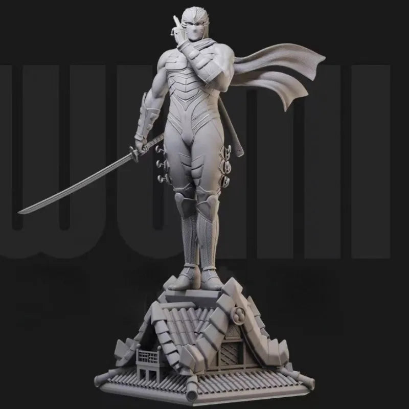 Ryu Black Robe Ninja Warrior 1/24 Resin Figure Kit - 1/24 resin model view 2