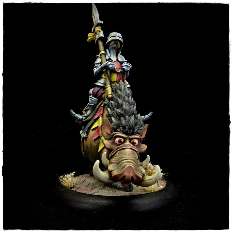Sir Hogswash Fantasy Pig Knight Resin Character Figure - resin model view 3
