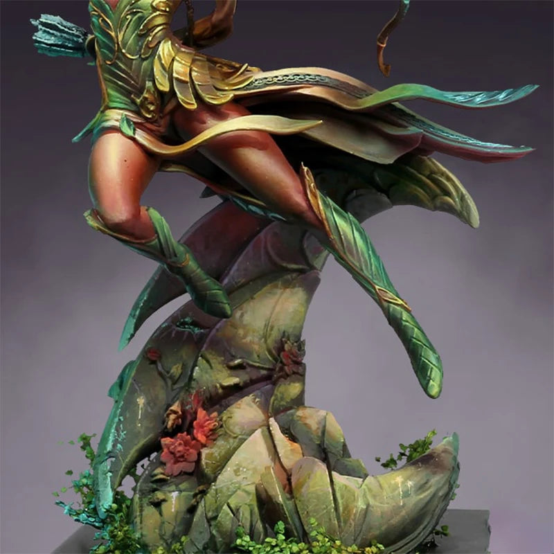 Fantasy Archer Warrior with Bow 1/24 Resin Figure Kit - 1/24 resin model view 3