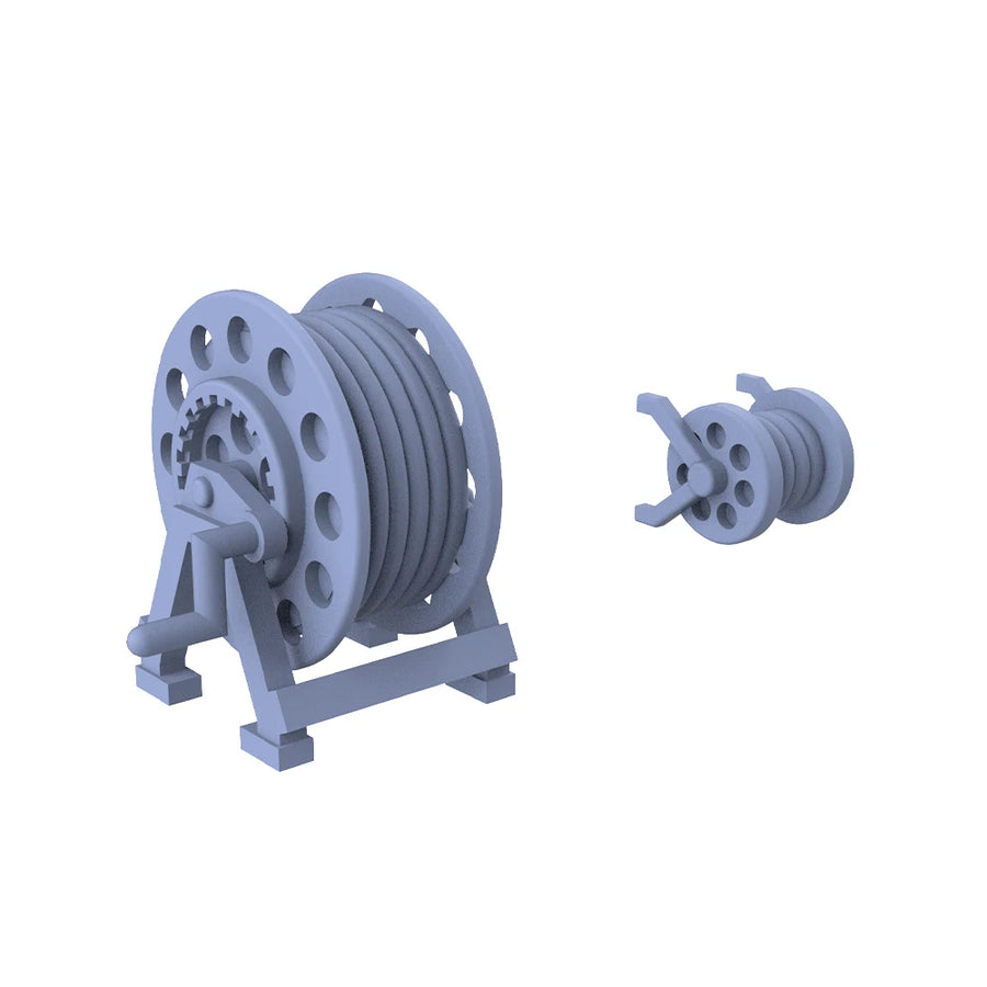 USN Naval Windlass Winch 1/200 Resin Model Kit Upgrade Parts - 1/200 resin model view 2