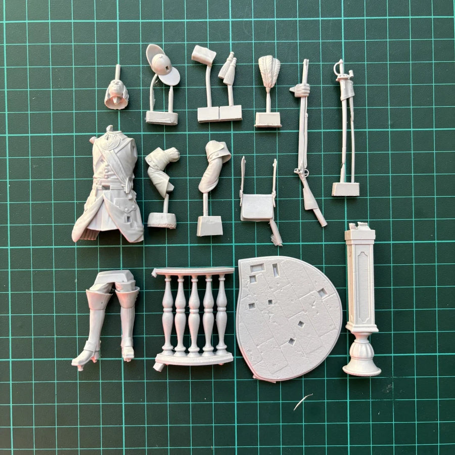 Russian Guards Grenadier Officer 75mm Resin Figure Kit - 75mm resin model view 6